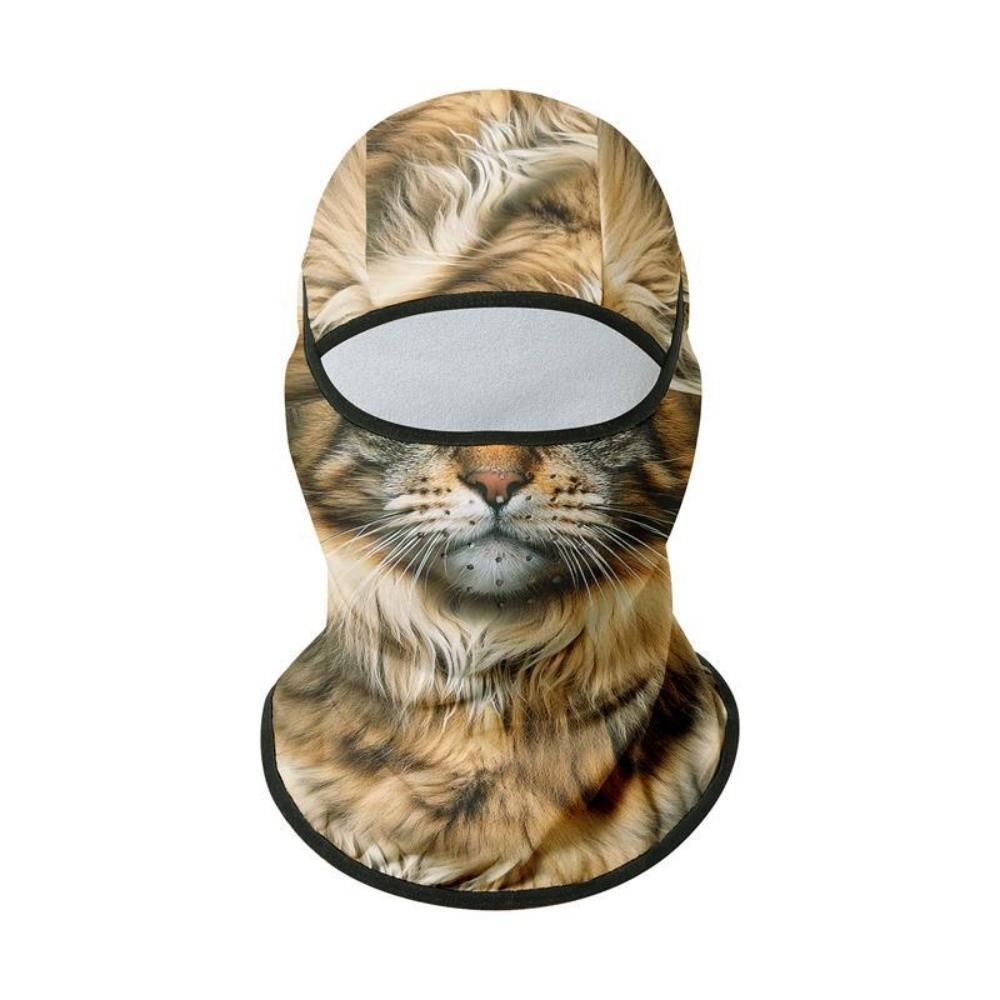 Fleece Lined Animal Face Mask Windproof Animal Head Cover Animal Neck Warmer  Skiing