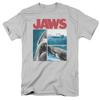 Футболка Jaws Instajaws Shark Movie Retro, серебряная футболка унисекс