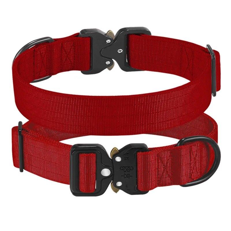 OEM Large Adjustable Dog Collar K9 Tactical Combat Pet Collar Washable Nylon Collar for Small Medium Large Dogs,Dog Accessories