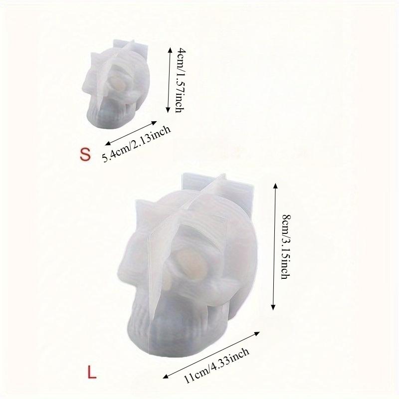 1-10 шт. Хэллоуин Череп Силиконовая форма DIY Мыло ручной работы Свеча Смола Форма Креативный Ужас Декор для Праздничного подарка Материалы для рукоделия