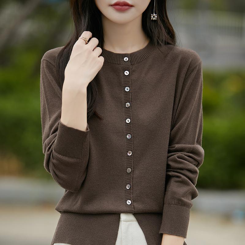 Женский легкий кардиган из 50% шерсти и 50% шелка Mulberry — универсальный трикотаж на все 4 сезона для комфорта и стиля в любое время года