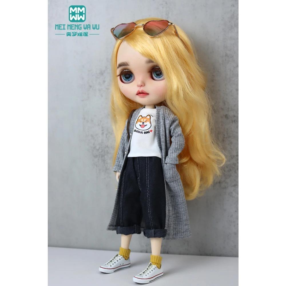 Одежда для кук Модные свободные джинсы, тренч 28-30см Blyth Azone OB22 OB24 аксессуары для кукол