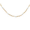 [C6324] - Gold Plated Necklace 'Allégresse Perlée' White Gold - 45 Cm