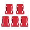 5Pcs Battery Buckle Holder Accessory for Milwaukee M18 Series Lithium Battery Red
