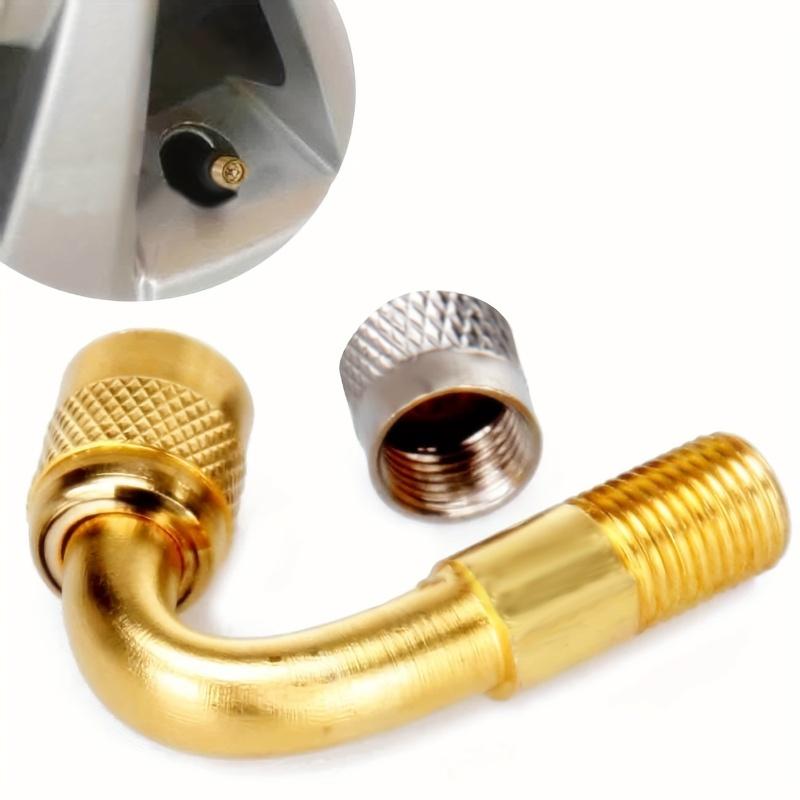 Велосипедный Мотоциклетный Вентиль Металлическая Удлинительная Трубка для Накачки Угловой Вентиль 45° Удлинитель Вентиля для Накачки