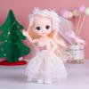 16cm Doll Blue Brown Big Eyes 13 Movable Jointed BJD Dolls Toys Mini Lovely Doll Dress Up Play House Toy For Girls Gift