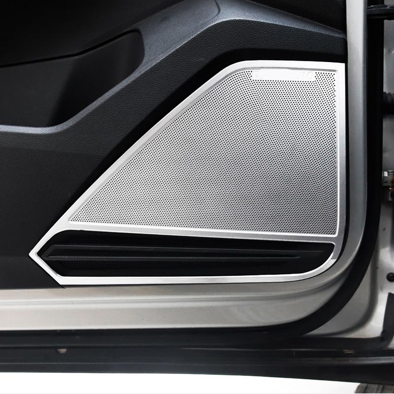 Loudspeaker Cover For Volkswagen Tiguan MK2 2017- Interior Door Speaker Trim Sound Decorating Molding Car Accessories
