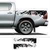 Автомобильная наклейка на борт пикапа, наклейка на багажник для Mitsubishi L200 Triton, Nissan Navara, Ford F150, Универсальная графика, Брызги, 4x4, Декоративная крышка