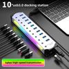 10-портовый RGB USB 3.0 концентратор-разветвитель и удлинитель