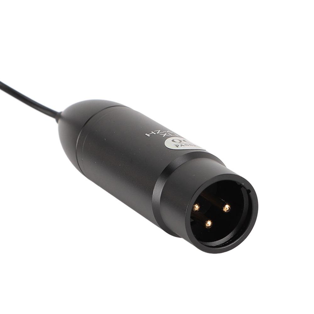 Noise Reduction Lavalier Microphone 48V Phantom Power XLR Lavalier Mic Portable Mono Multi-Scene