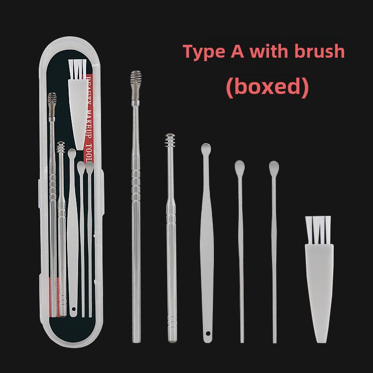 «Набор из 6 спиральных инструментов для чистки ушей для взрослых — портативный набор для чистки ушей»