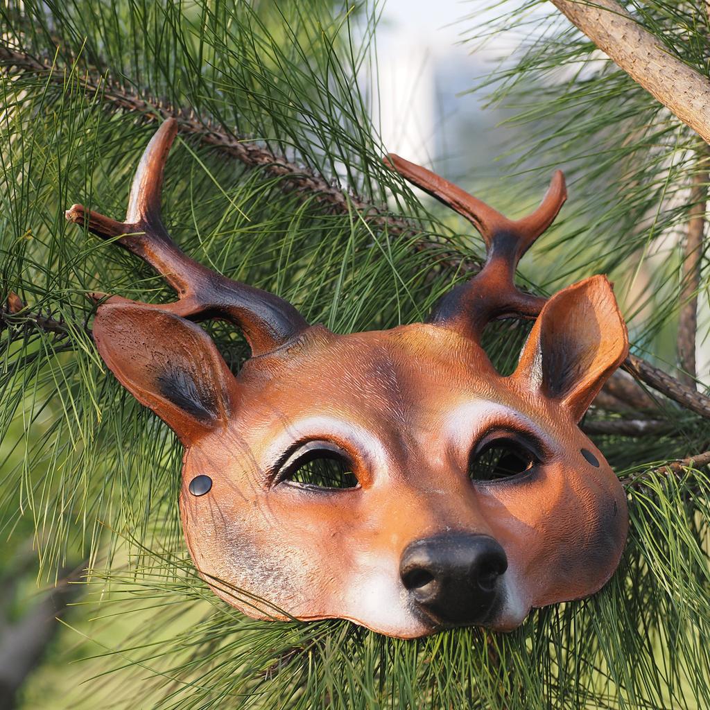 Маска Оленя Хэллоуин 3D Животное Маска ПУ Пена Карнавал Кос