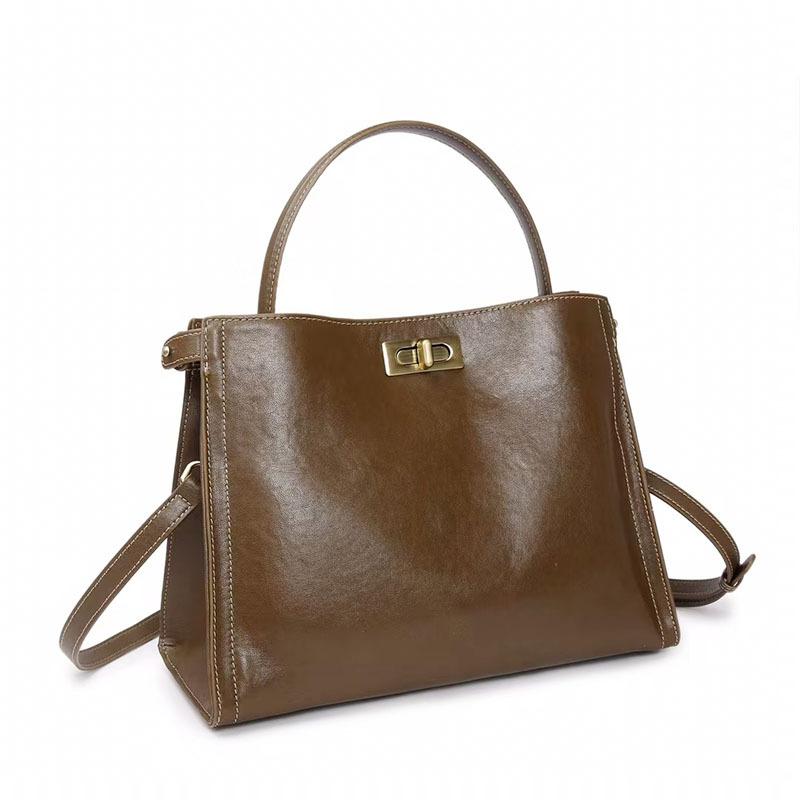 Сумка женская Head Layer из коровьей кожи растительного дубления Стильная одноплечевая сумка через плечо Premium Sense Commuter