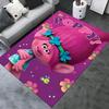 Poppy Office Carpet Soft Polyester Entrance Carpet Washable Non-slip Machine Washable Indoor Carpet Living Room Bedroom Dining Table Entranc