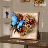 Идея Цветок 3D Живопись Искусство Маленький Блок Подсолнух Хризантема Бабочка 3D Фоторамка Конструктор Бикркс Игрушки Для Девочек Подарок