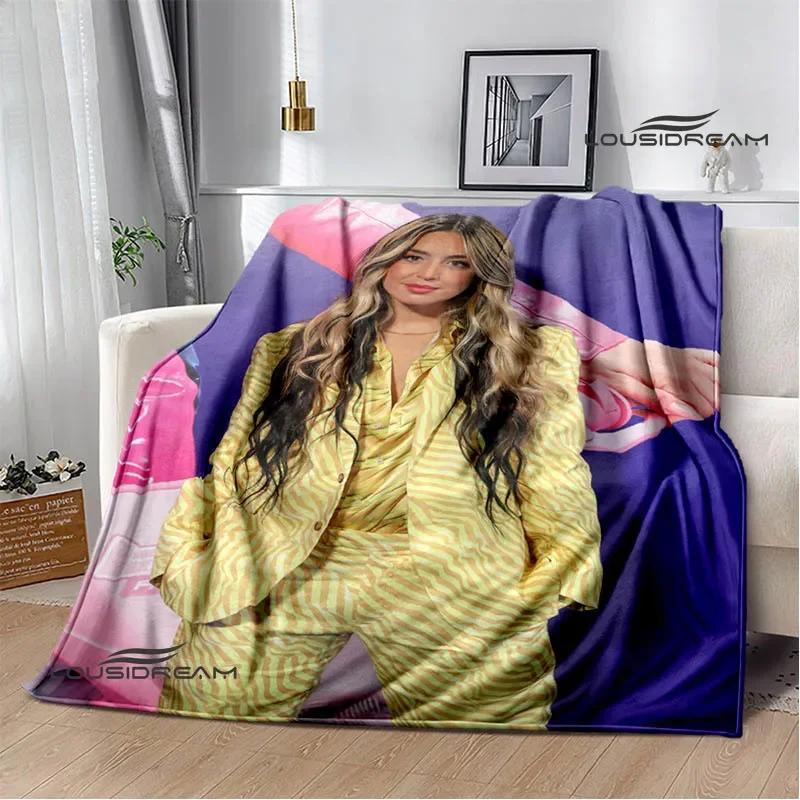Spanish singer Lola índigo printed blankets Flange Warm blanket soft and comfortable blanket picnic blankets birthday gift