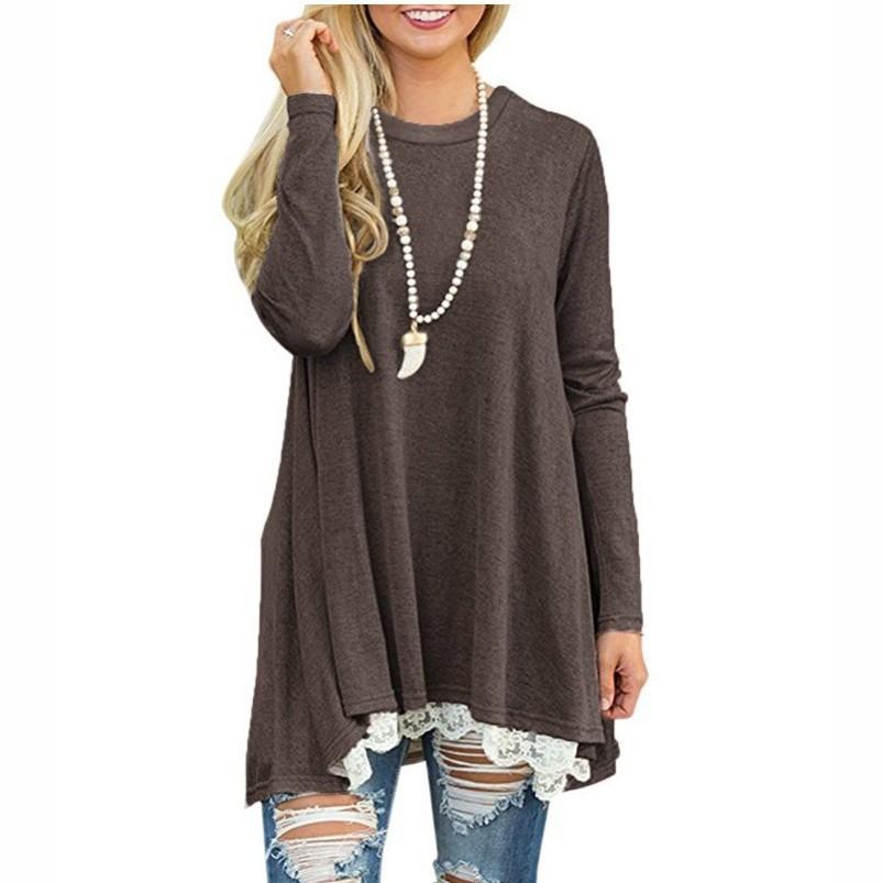 Premium Quality Damen Frhling Minikleid Casual Pullover Dress For Effortless Style