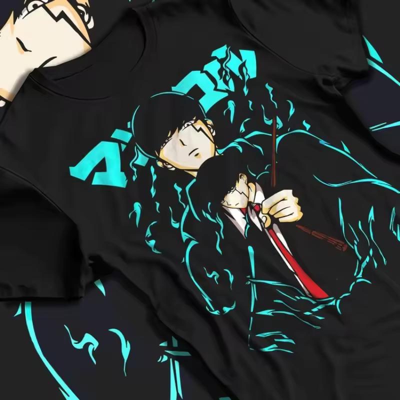 Mashle Magic and Muscles Anime Graphic T‑Shirt Men Women Mash Burnedead Print Short Sleeve Tee Unisex Manga Streetwear Tops