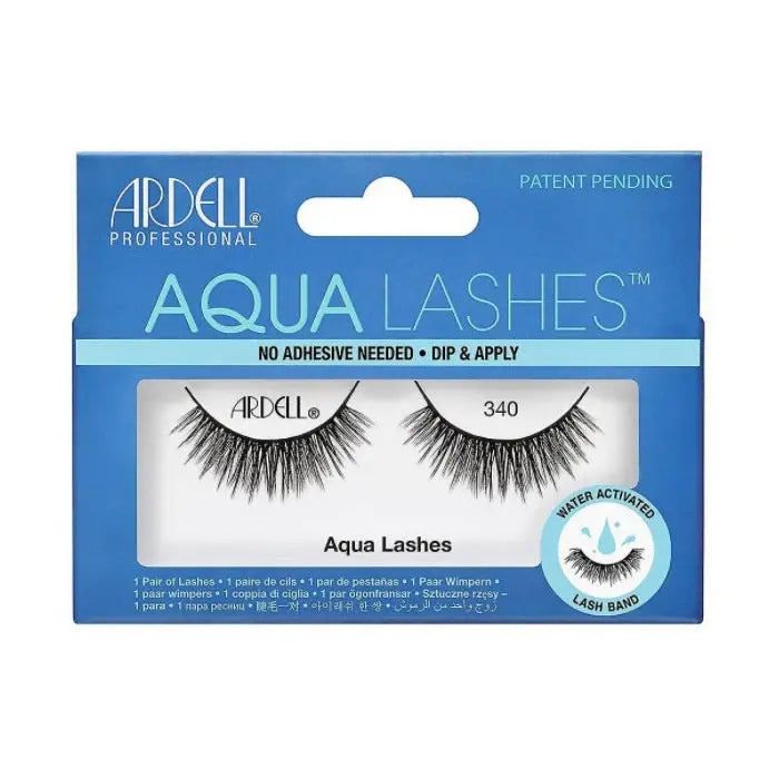 Накладные ресницы - Ardell - Aqua Lashes 340 - Черные - Быстрое нанесение - Без клея
