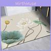 Peach Plum Lotus Blossom Pattern Diatom Mud Cushion Kitchen Carpet Toilet