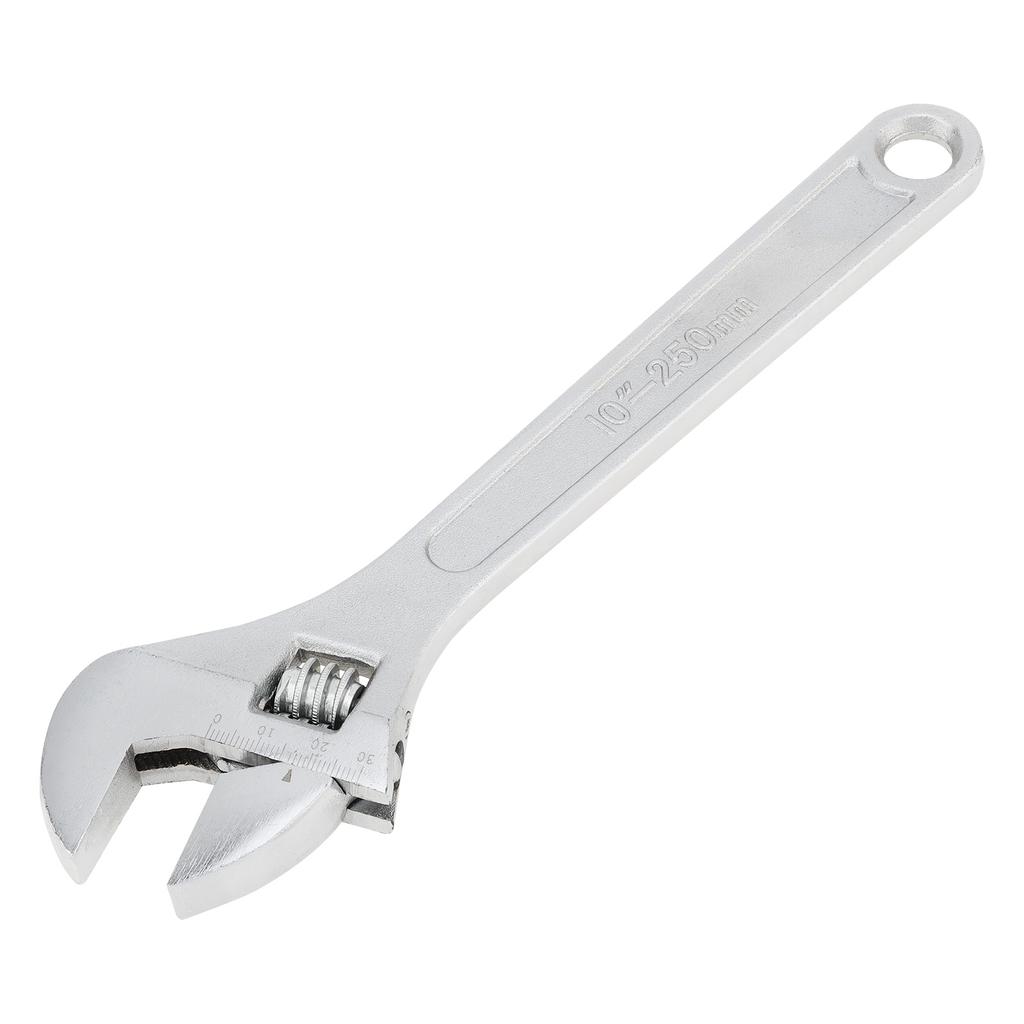 4 / 6 / 8 / 10 Inch Clear Scale Ruler Adjustable Wrench with Maximum Gripping Power, Heavy Duty Drop Forged Steel Open End Wrench