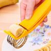 Stainless Steel Banana & Hot Dog Slicer - Yellow Flower Design Kitchen Tool