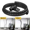 2M 10/16mm Flexible Spiral Cable Protector Wire Organizer Computer Cord Protective Tube Organization Management Protector Sleeve