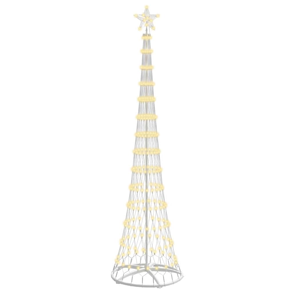 LED Christmas Tree with 290 Warm White LEDs 250 cm Metal