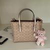 [Pre-Owned] Mollie Brand Logo Detachable Shoulder Strap Coated Canvas Tote Bag Shopping Bag Shoulder Crossbody Handbag 25 - New #Q5AEU6