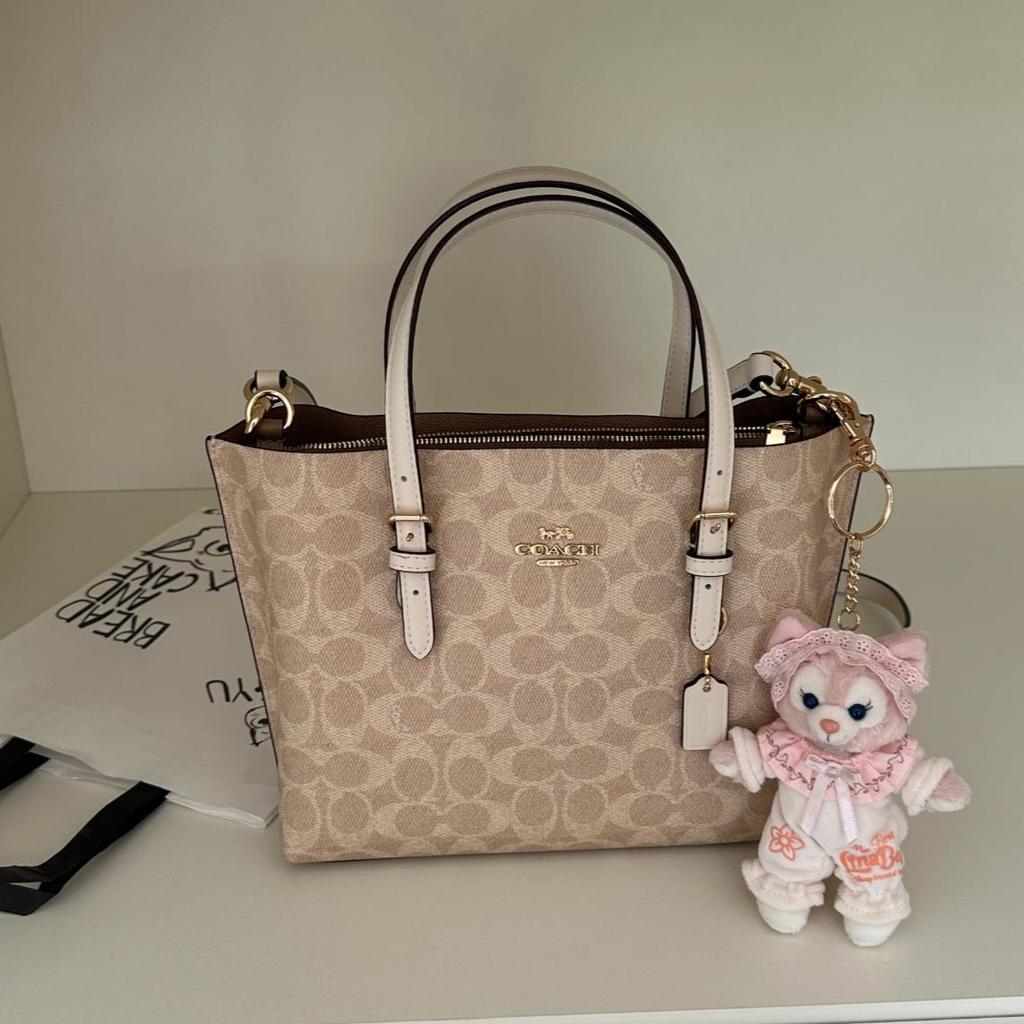 [Pre-Owned] Mollie Brand Logo Detachable Shoulder Strap Coated Canvas Tote Bag Shopping Bag Shoulder Crossbody Handbag 25 - New #Q5AEU6