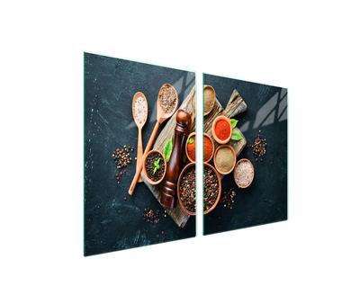 Glass Protective Plate for the Stove 2x45x52 Kitchen