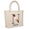Sac de plage - PLANETEE - isotherme Natacha Lettre Fleur - Coton - Isotherme - Grande contenance