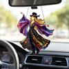 Ловец солнечного света «Танцующая леди», Ручной работы витражный ветряной спиннер, Бохо подвесной ловчик солнечного света для декора окна, сада, крыльца