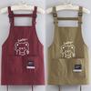 Anti-fouling Chef Apron Waterproof Cooking Baking Bibs Portable Kitchen Apron  for Home Kitchen