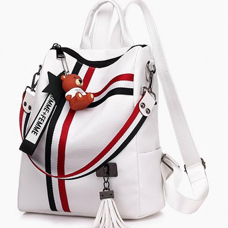 Кулон-лента Медведь Двусторонний плечевой рюкзак для женщин