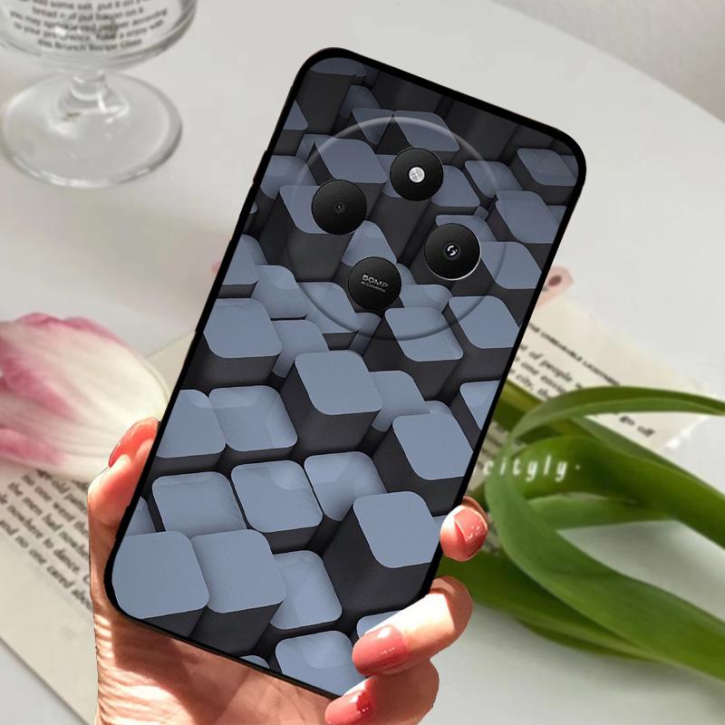 For Redmi 14R 5G Case 14 R Shockproof Silicone TPU Balck Matte Phone Cover For Xiaomi Poco C75 4G C 75 Protective Bumper Fundas