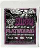 Струны для бас-гитары Ernie Ball 2817 Power Slinky Flatwound Short Scale 50-110