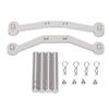 RC Metal Aluminum Body Mount Set CNC Machining Silver Color RC Replaceable Parts for ARRMA Typhon