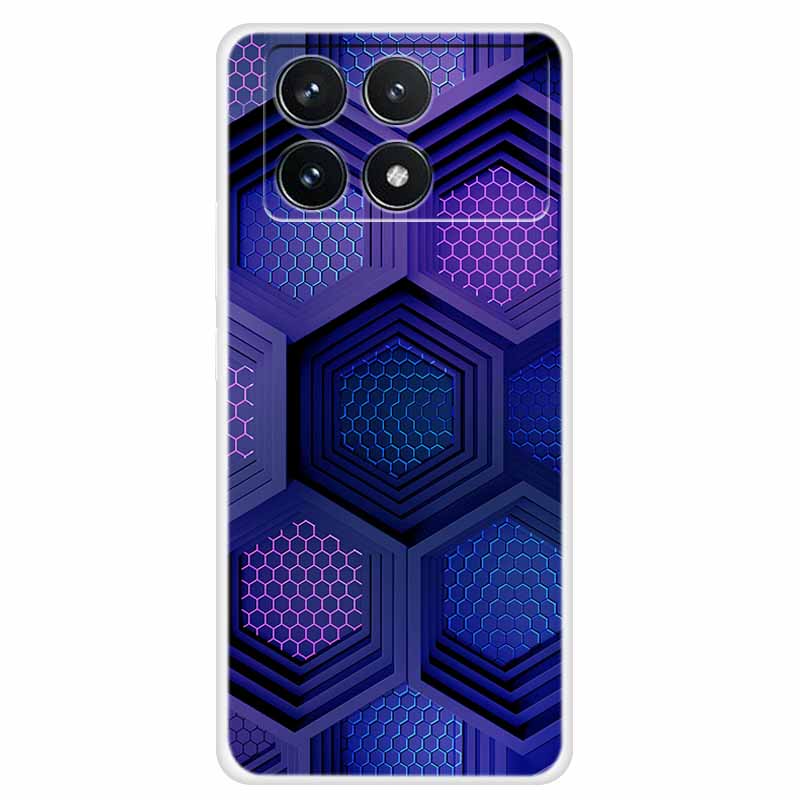 Clear Cover For Xiaomi Poco F6 Pro Case 2024 Paint Soft Silicone TPU Back Cases For Xiaomi Poco F6 Pro 5G Phone Cover Capa Coque