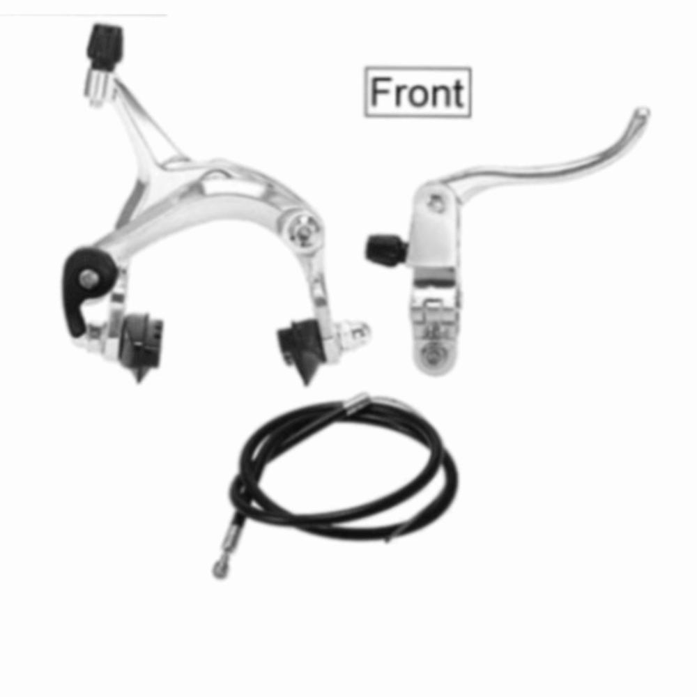 Easy Installation Bicycle Caliper Brake Set Silver C Brake Caliper Bike Brake Kit  Bike Repair