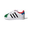 LEGO x Originals SUPERSTAR CF Удобные износостойкие низкие детские кроссовки Белый Зеленый Синий H03970