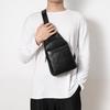 Men's Chest Genuine Leather Simple and Convenient Commuter Satchel Fashion Casual Top Layer Cowhide Crossshoulder Span Bag