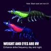 Spinpoler TPR Material Pre-Rigged Soft Plastic Realistic Shrimp Lure SwimBait UV Glow Bass Walleye Trout Fishing Lures 7.5cm 9cm