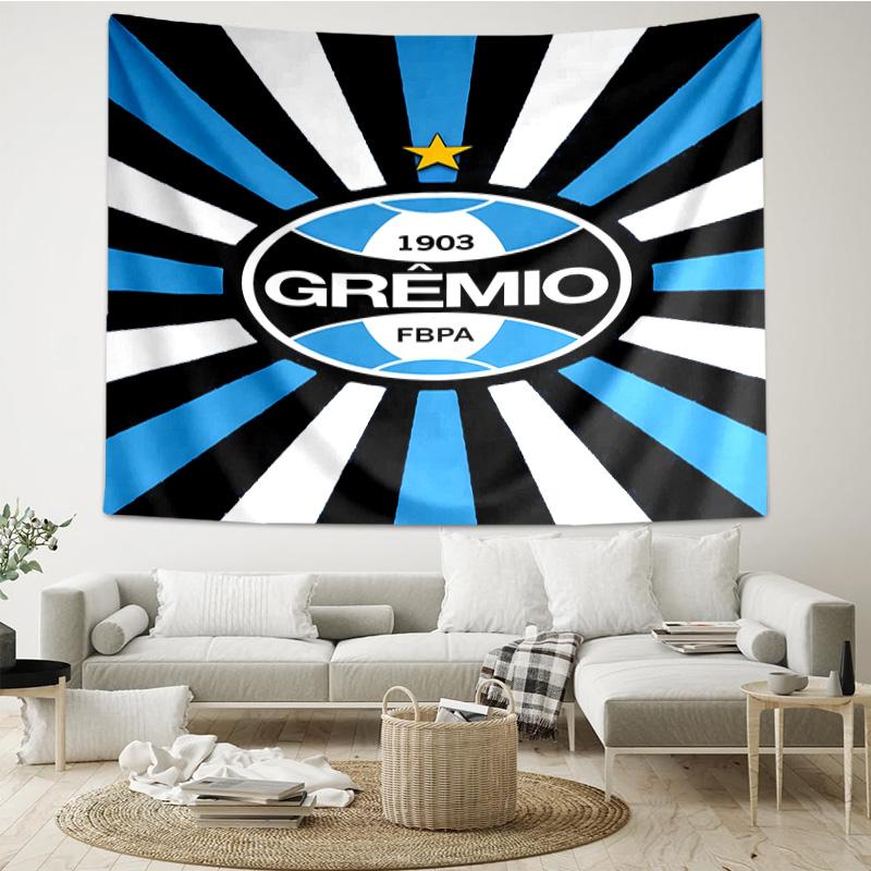 1PC Gre-mio Football Badge Printed Tapestry Room Decoration Wall Hanging for Living Room Bedroom, dormitory, Birthday and Christmas gifts