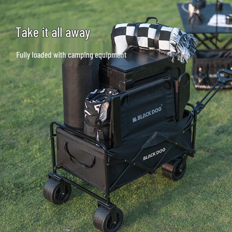 Black Dog PRO 380L Outdoor Folding Utility Wagon