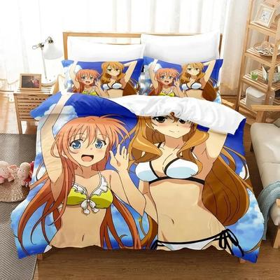 Модный комплект простыней в стиле аниме Golden Time, комплект постельного белья, односпальная кровать, двуспальная кровать размера «king-size», комплект постельного белья для взрослых и детей, комплект пододеяльников