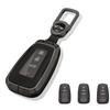 Ключ Тойота ТПУ Собранный ключ Цинковый и металлический ключ Совместим с Crown Prius New RAV4 Camry Land Prado Поздний Кнопочный Бесключевой Глянцевый Защищает Легкий Черный