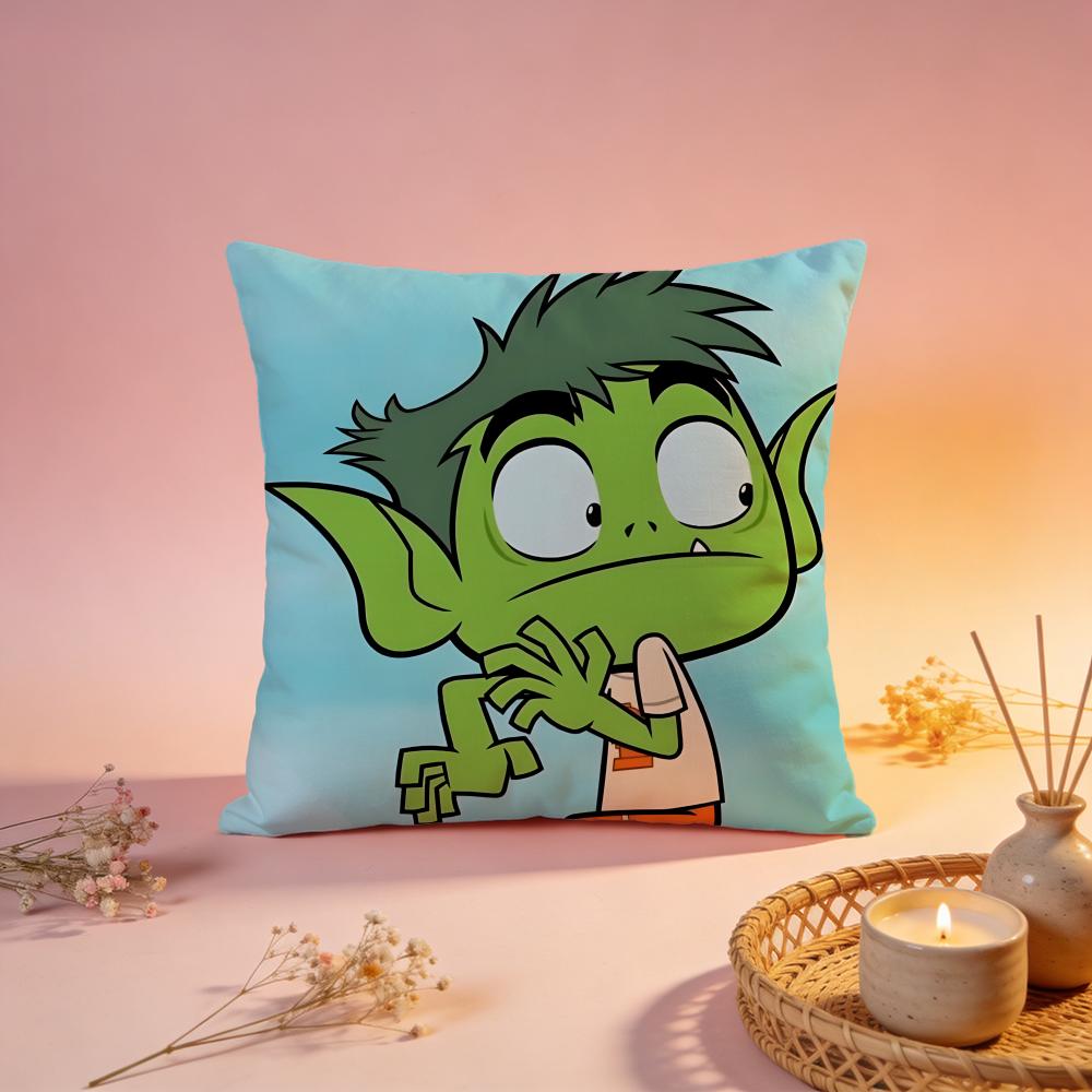 Модный чехол для подушки Teen Titans Хороший Удобный Прочный Чехол для Подушки Многоцелевой для Дома Офиса Машины Дивана
