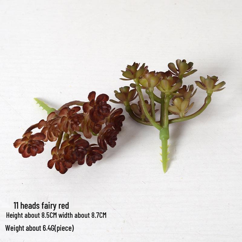 Mini Flocking Artificial Succulent Bonsai for DIY Wall Decor