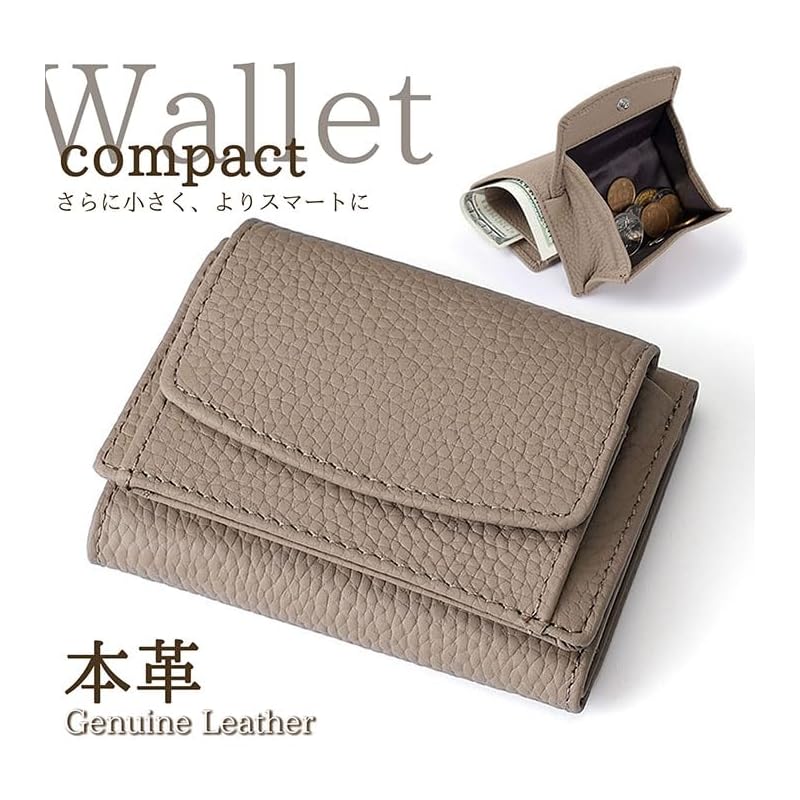 [LTG] Wallet Mini Wallet Short Wallet Men's Ladies Compact Leather Leather Genuine Leather Cowhide Short Wallet Life Wallet Multifunctional Large